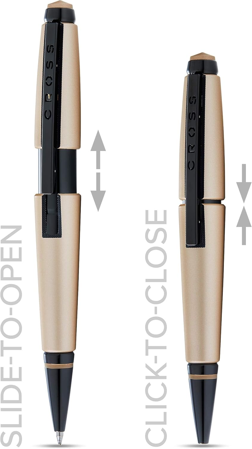 Cross Edge Matte Black Lacquer Gel Rollerball Pen