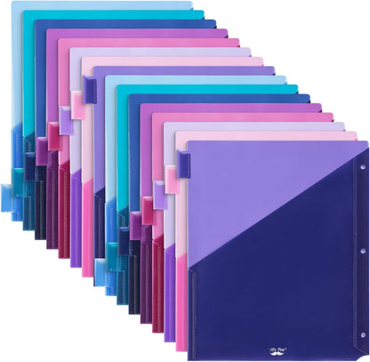Mr. Pen- Binder Dividers with Pockets and Tabs, 1 Set, 8 Tabs/Set, Colorful, 3 Ring Binder Dividers with Tabs and Pockets on Both Sides