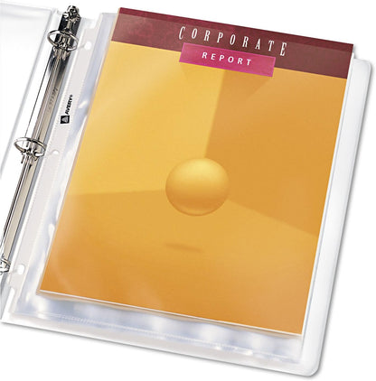 Avery 74171 Sheet Protectors, Top Load, 11-Inch x8-1/2-Inch, 25/PK, Diamond Clear