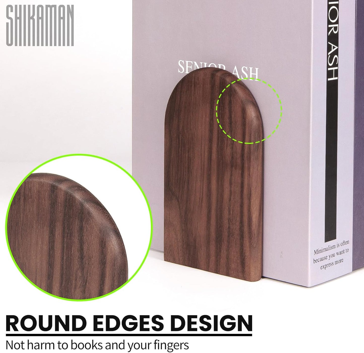 Book Ends,1 Pair Bookends Wood Book Ends Universal Economy Bookend