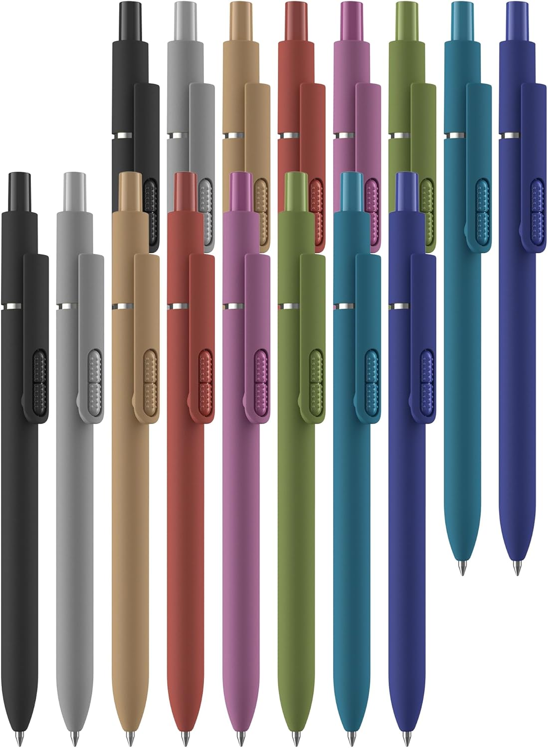 8 Pcs Black Ballpoint Pens - 1.0mm Medium Point Smooth Writing Black Ink Ball Point Pens | High-end Long Lasting Retractable Pen for School, Home, Office (Vintage-8pcs)
