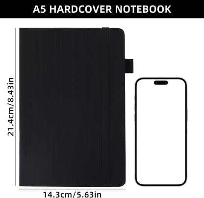 BOBO RABBIT Lined Journal Notebook for Work 100 GSM Thick Paper 300 Pages College Ruled A5 Notebook Hardcover Leather Journal for Writing School Office, 5.63"x8.43"