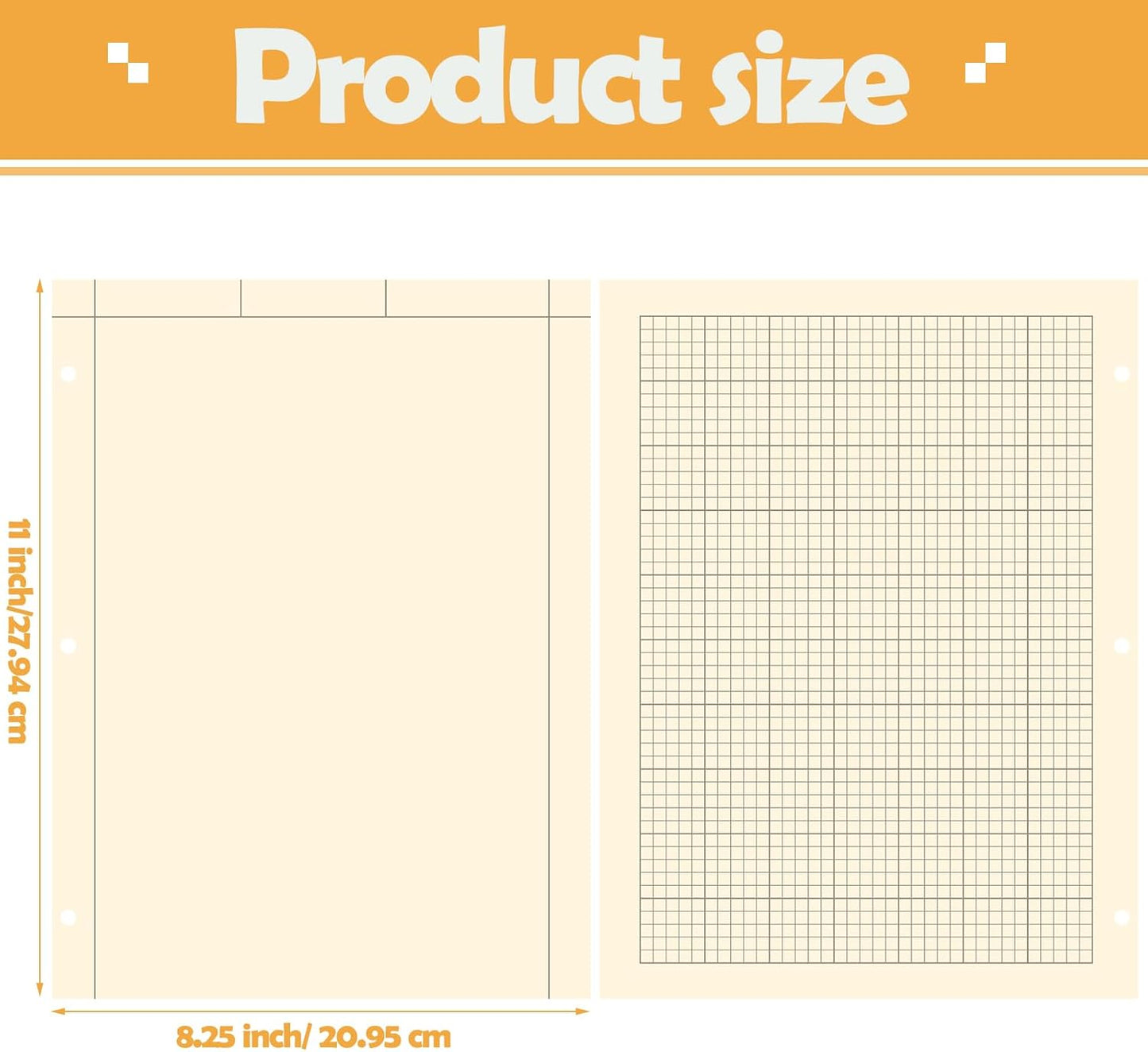 Seajan 5 Pcs Engineering Paper Notebook Engineering Computation Pad 8.5 x 11 Inches Engineer Graph Paper Notepad, 5 Squares Per Inch 3 Hole Punched Computation Pad, 100 Sheets/pack (Green)