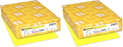Bright Color Paper, Neenah Astrobrights®, Letter Paper Size, 24 Lb, FSC Certified®, Lift-Off Lemon, Ream Of 500 Sheets