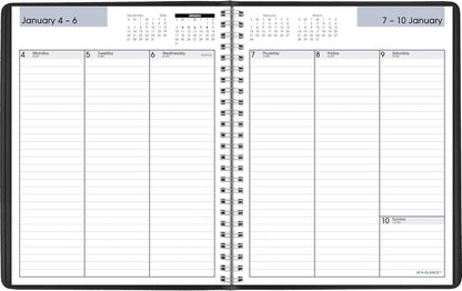 AT-A-GLANCE 2026 Appointment Book Planner, Weekly, 5" x 8", Small, DayMinder, Black (G2000026)