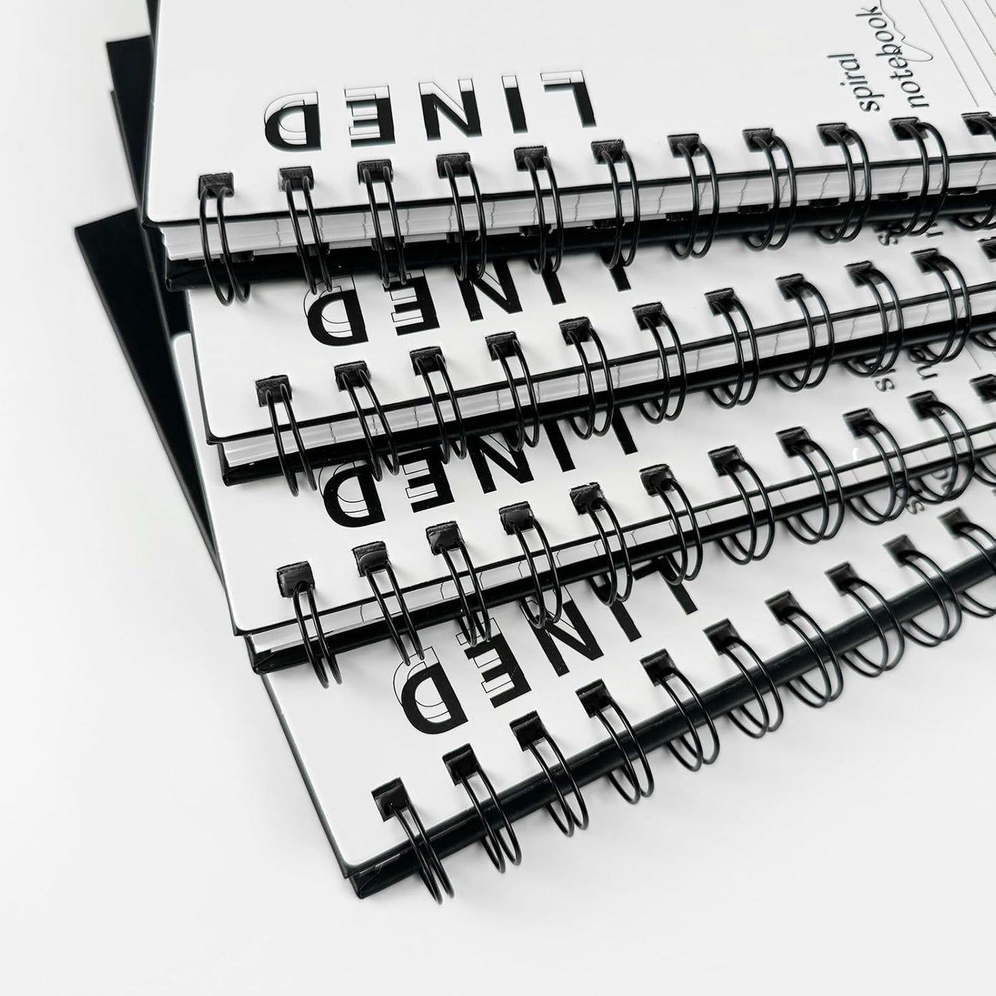 Large Lined Notebook Spiral Notebook 8.5" x 11"-4 Pack LINED Notebook 7mm Ruled Hardcover Notebook 120 Pages 100 GSM Thick Paper Notebook Hardcover Journal for School, Office,Study and Notes
