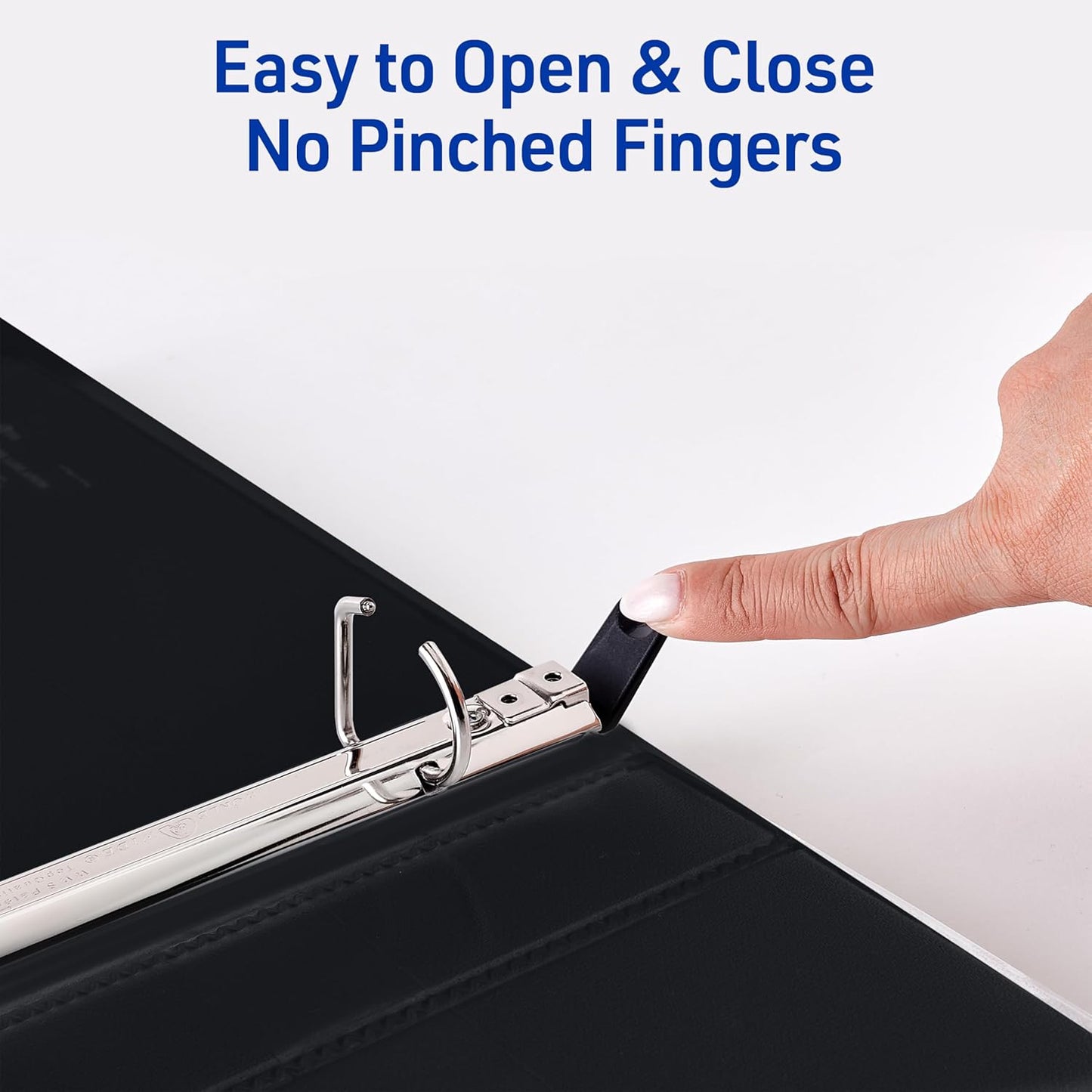 Avery Heavy-Duty View 3 Ring Binder, 1" One Touch Slant Rings, Holds 8.5" x 11" Paper, 1 Black Binder (05300)