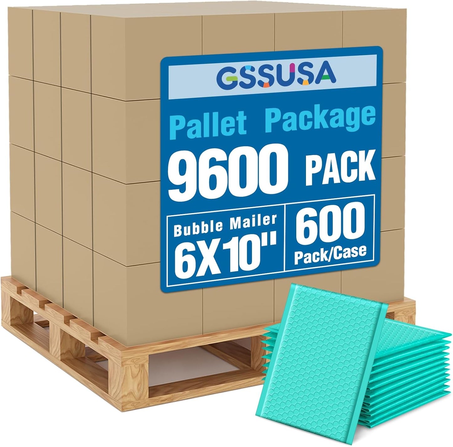 GSSUSA Black Bubble Mailers 4x8 Inches 50 Pack, Usable Size 4X7" Bubble Envelopes for Small Business, Padded Envelope, Shipping Mailers, Packaging Bags, Mailing Envelopes, Shipping Supplies