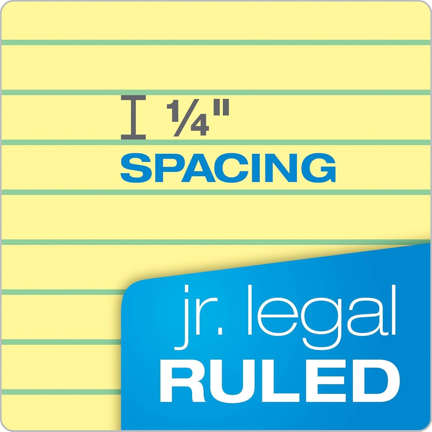 TOPS 5 x 8 Legal Pads, 12 Pack, Docket Brand, Narrow Ruled, Yellow Paper, 50 Sheets Per Writing Pad, Made in the USA (63350)
