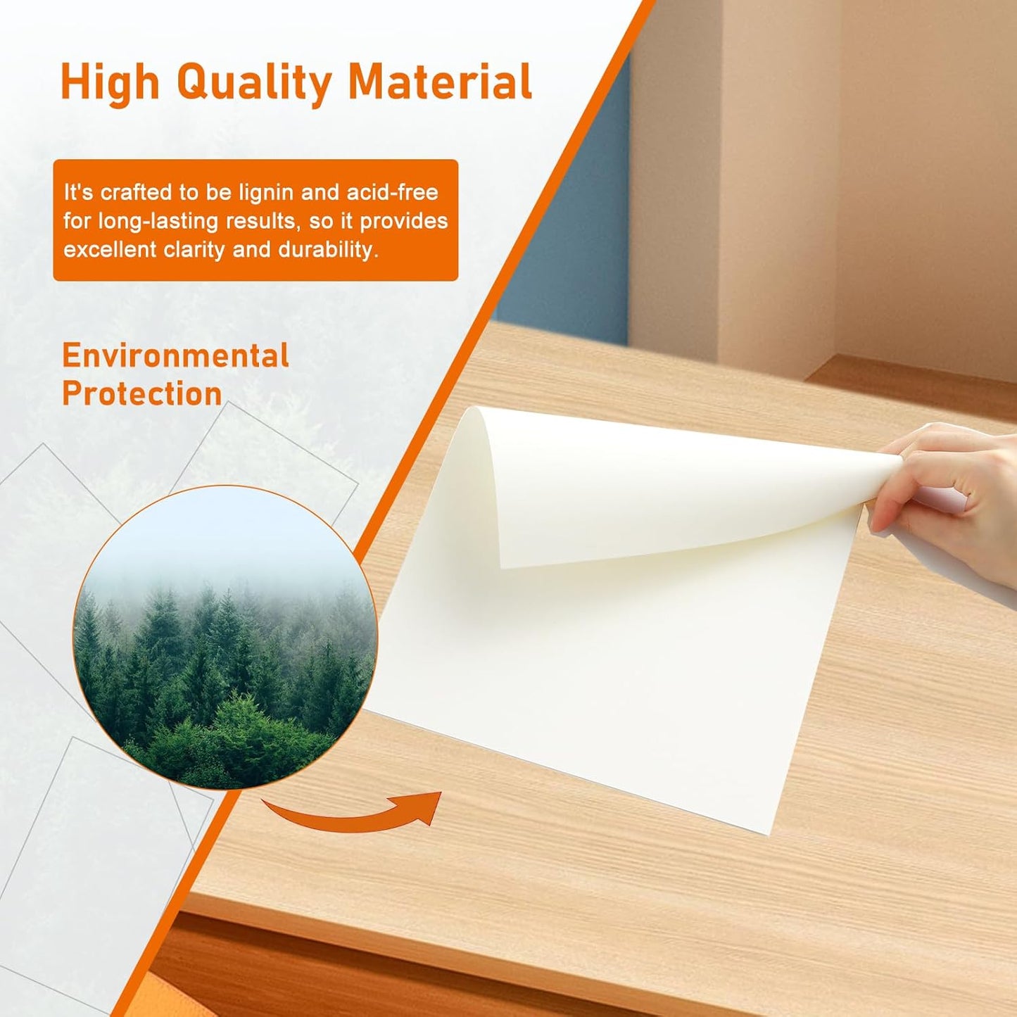 Guakicae 32 Sheets Cream Cardstock 8.5 x 11 Off White Paper, 80lb Thick Ivory Paper Card Stock for DIY Card Making, Wedding Invitations, Thank You Cards, Business Cards, Menus