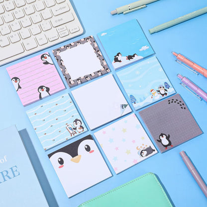 9 Pads Wildflower Sticky Notes 3x3 Inch Cute Self Stick Notepads Notes Adhesive Memo Pad Office Decor Gifts for Students School Teacher Meeting Office Supplies