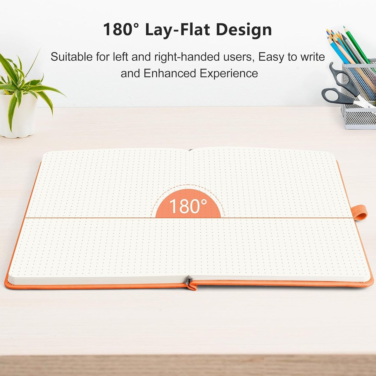 RETTACY Graph Grid Paper Notebook, 192 Pages, A5 Medium Size (5.7'' x 8.3''), 5 Squares per Inch, Leather Hardcover, 100 GSM Thick Paper, for School, Students, Math, Engineering (Brown)