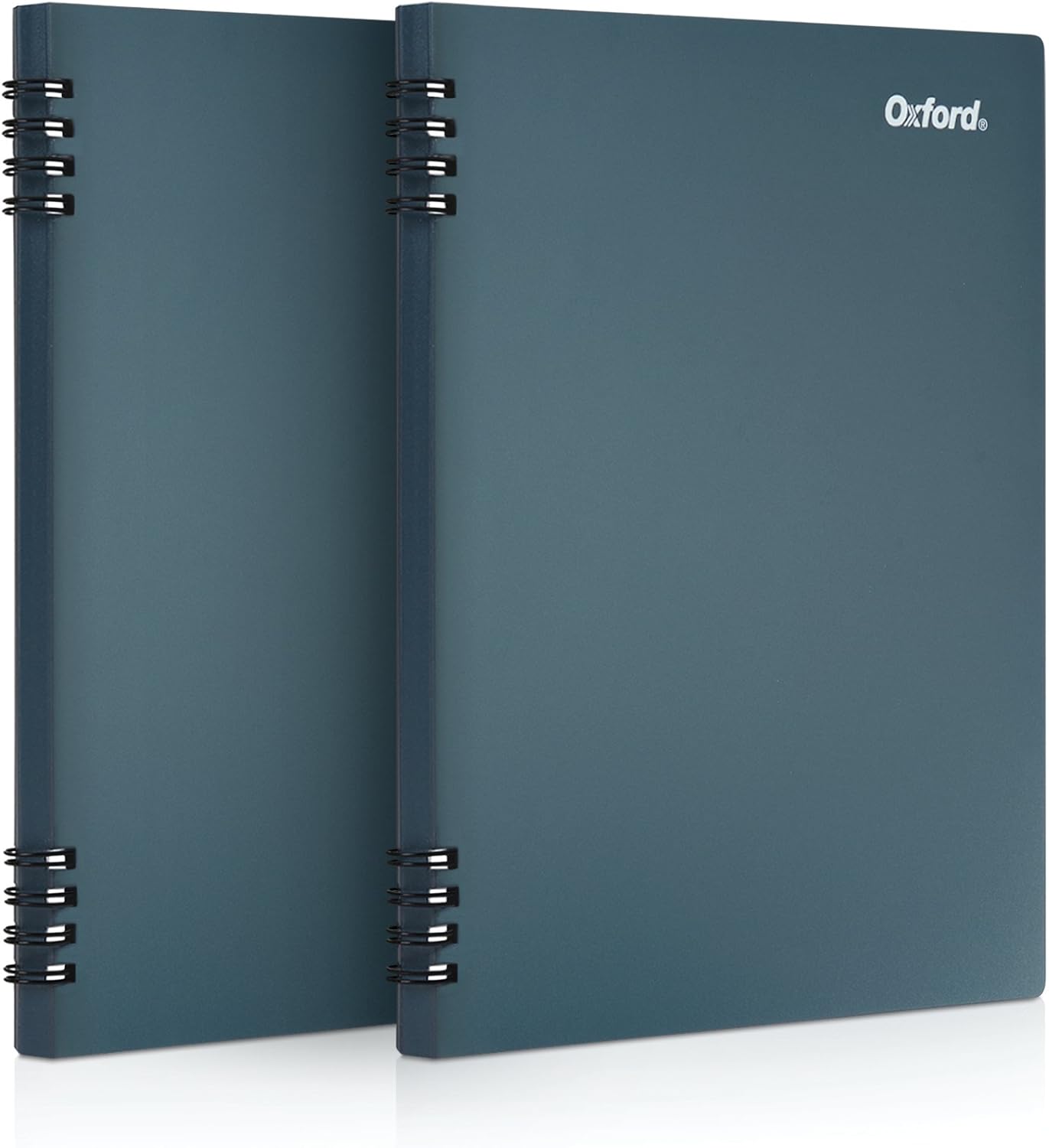 Oxford Stone Paper Notebook, School Notebook, Smooth Note-Taking Pad, Journal for Writing, 5-1/2" x 8-1/2", Blue Cover, 60 Sheets, 2 Pack (161641)