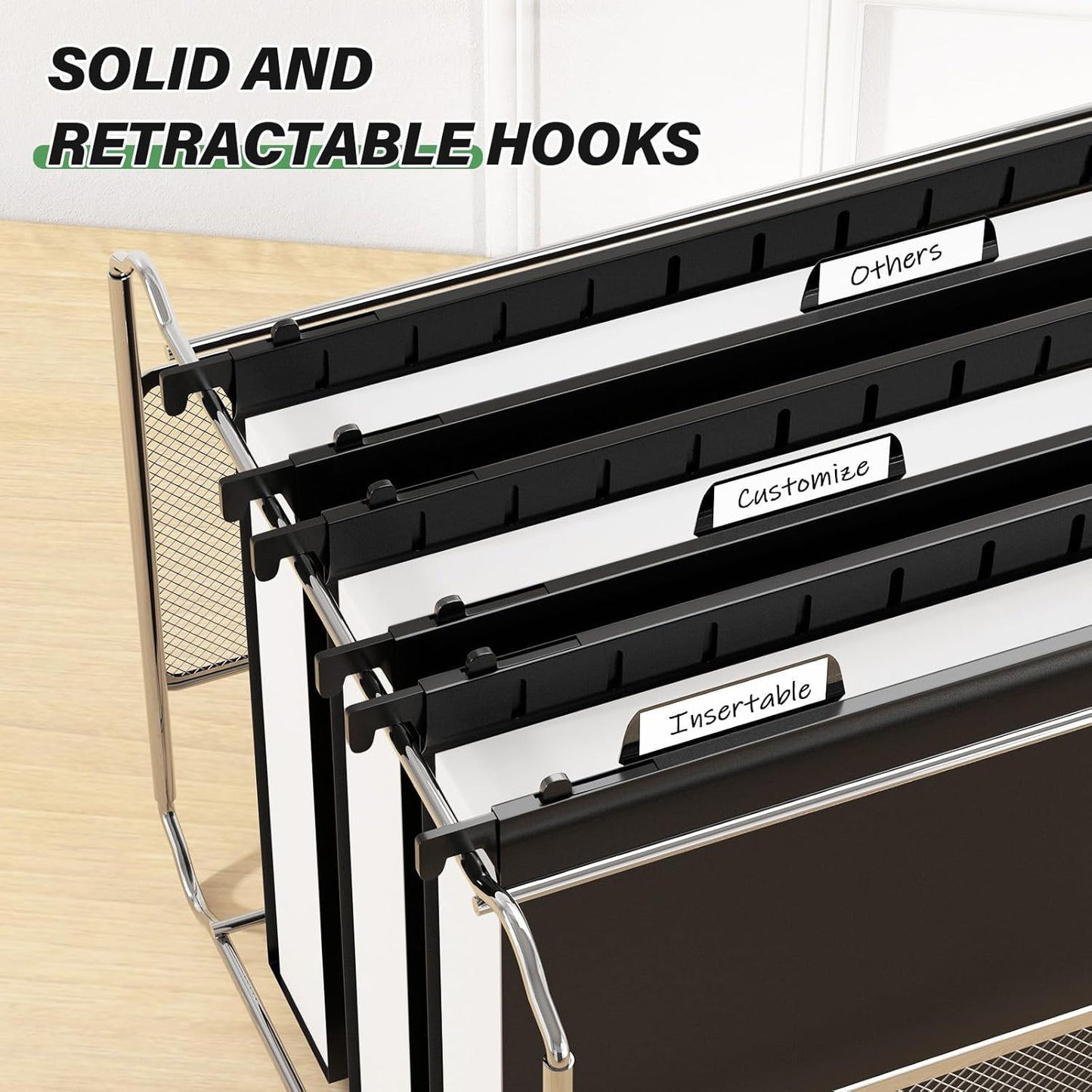 Ansook Hanging File Folder Letter Size Extra Capacity,Heavy Duty 2" Expansion Plastic File Folders Hanging with Tabs,6 Pack Reinforced Hanging File Organizer,File Cabinet Folders for Office Bulk Files