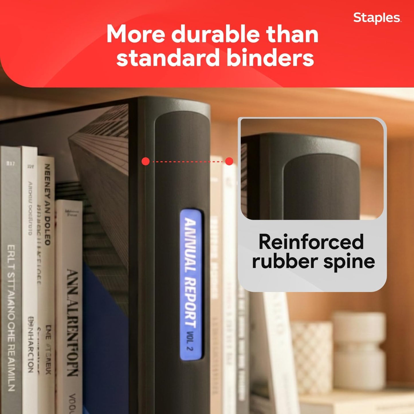 Staples Better Binder 2-Inch D-Ring View Binder, Reinforced Spine, Holds Up to 540 Sheets, Teal, for Office & School