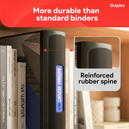 Staples Better Binder 2-Inch D-Ring View Binder, Reinforced Spine, Holds Up to 540 Sheets, Teal, for Office & School