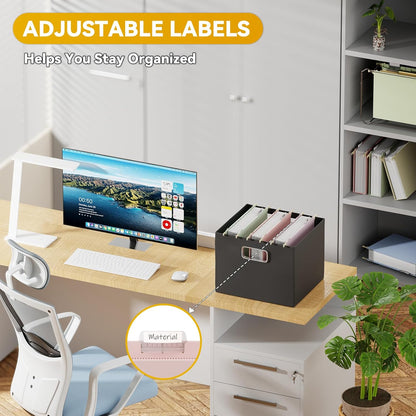 Plastic Hanging File Folders Letter Size,12 Pack Reinforced Filing Cabinet Folders with Tabs,Macaron Heavy Duty Hanging Organizer Foldrs for File Box & File Frame,Designed for Home Office
