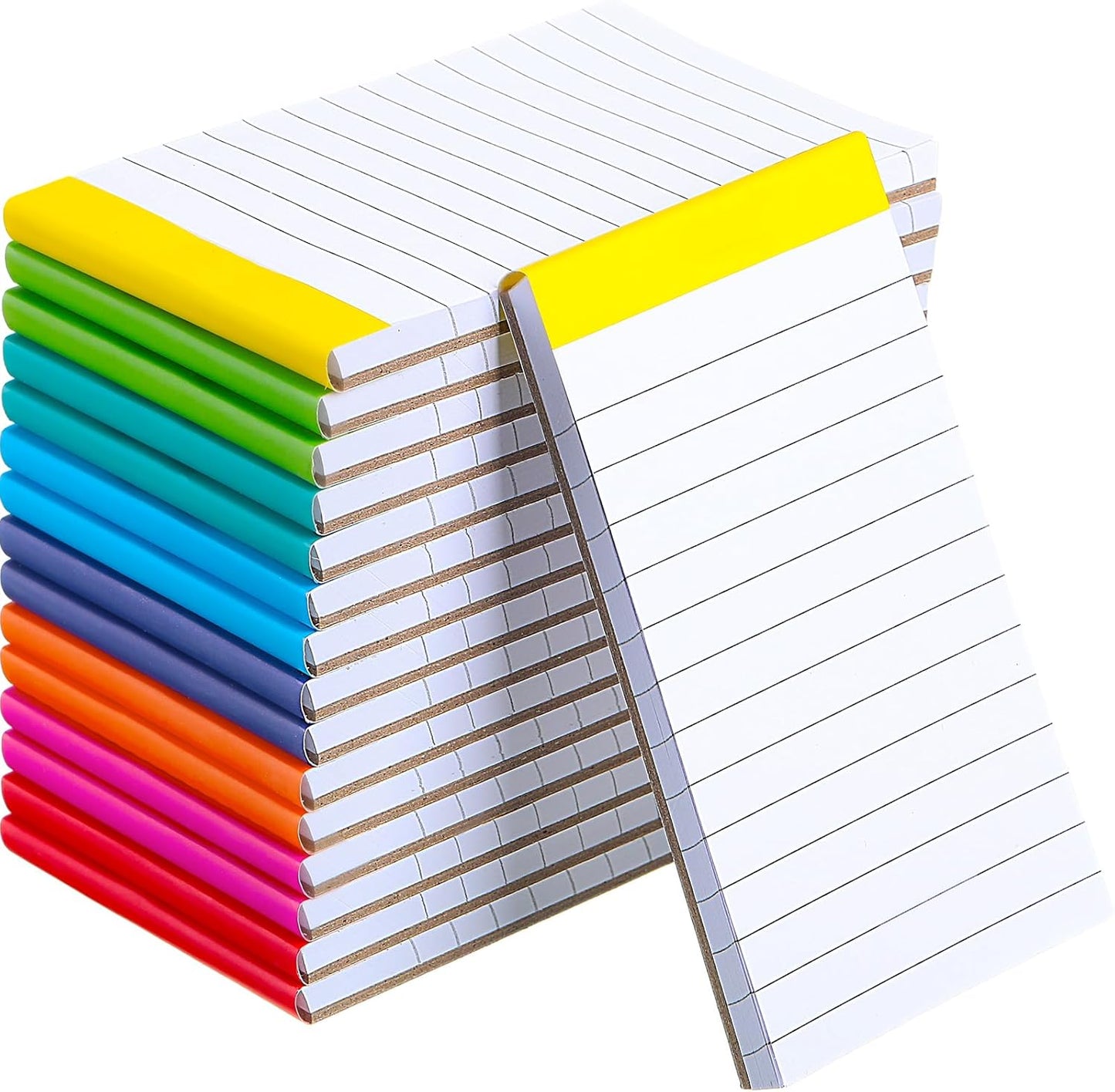 Tenceur 16 Pcs Graph Notepads 3 x 5 Inch Small Graph Grid Math Notebooks Pocket Lined Graph Memo Pads Scratch Pads Mini Writing Pads with 100 Pages Pads for School Classroom Supplies Homework