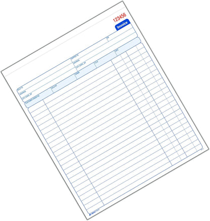 Adams Invoice Book, 8-3/8 x 10-11/16 Inches, 2-Part, Carbonless, White/Canary, 50 Sets per Book (D8140)
