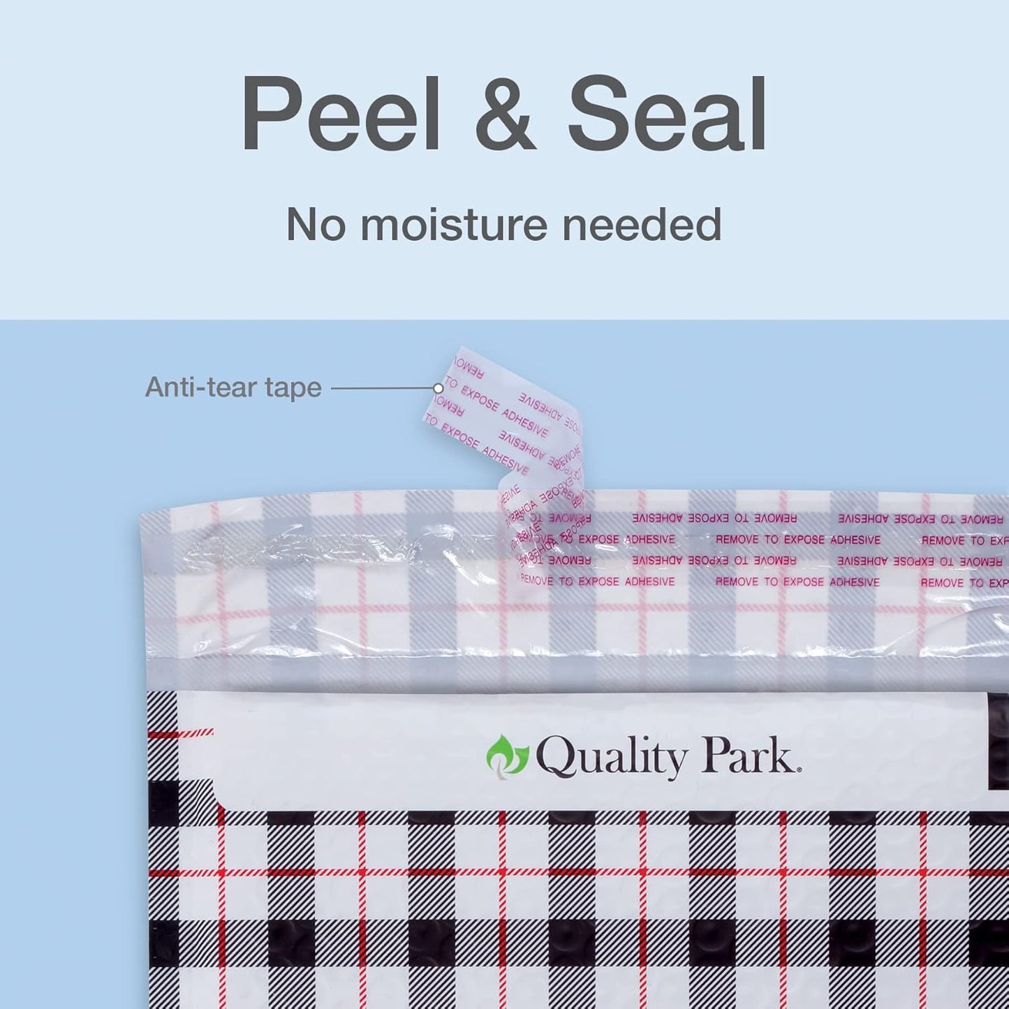 Quality Park Bubble Mailers, 8.5 x 11 Shipping Envelopes, Water Resistant White Poly Padded Envelopes, Redi-Strip Peel Off Closure, 25/Box (QUA85859)