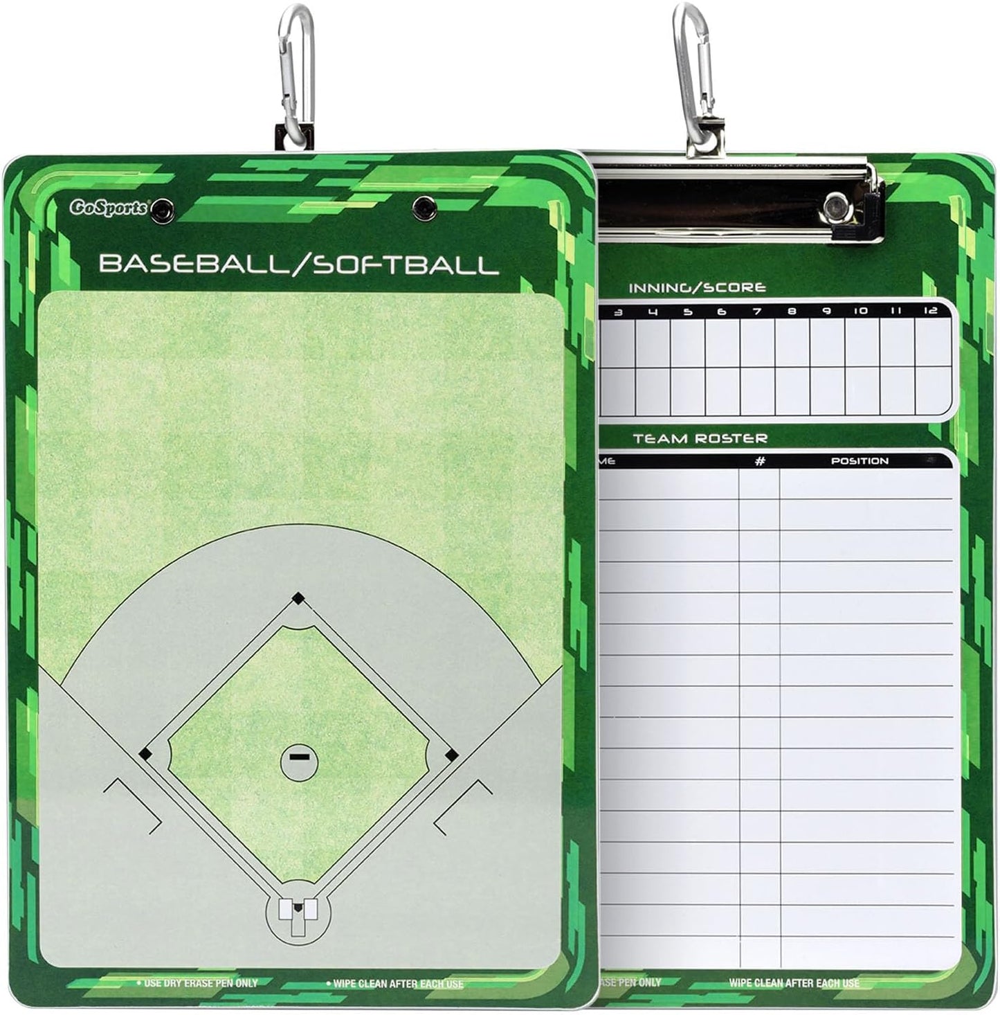 GoSports Premium Dry Erase Coaches Clipboards – Basketball, Baseball, Football, Soccer, Hockey, Volleyball, Lacrosse