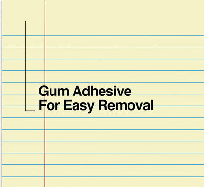 STAPLES Glue‑Top Notepad, 8.5” x 11”, Wide Ruled, Canary, 12‑Pack