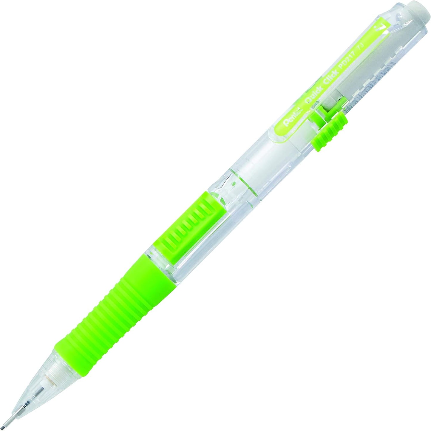 Pentel Quick Click Mechanical Pencil, (0.7mm), Medium, Black Barrel, Box of 12 Pencils (PD217A)