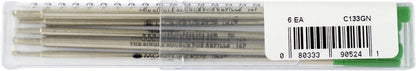 Monteverde USA Soft Ballpoint Refills to Fit Cross Pens, Medium Point, Green Ink, 2-Pack – Bold and Smooth Writing Solution