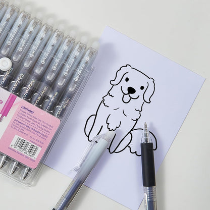 Retractable Erasable Gel Pens Clicker,Fine Point 0.7mm Smooth Writing Pens,Cute Pens For Writing Journaling Taking Notes School Office Home. (12 Colors)