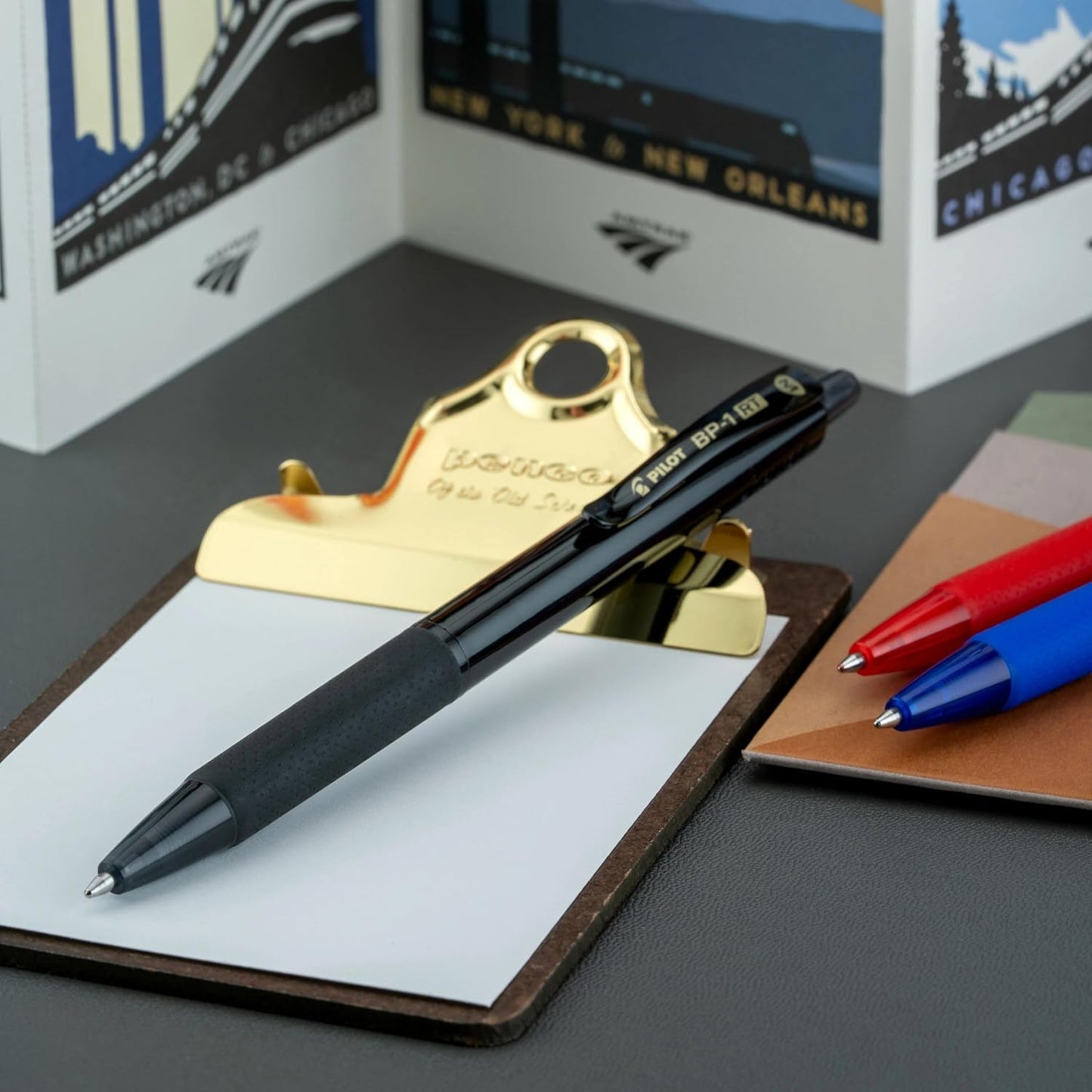 Pilot BP-1RT Advanced Ink, Retractable Ballpoint Blue Ink Pens, Medium Point, Dozen Box, 1mm