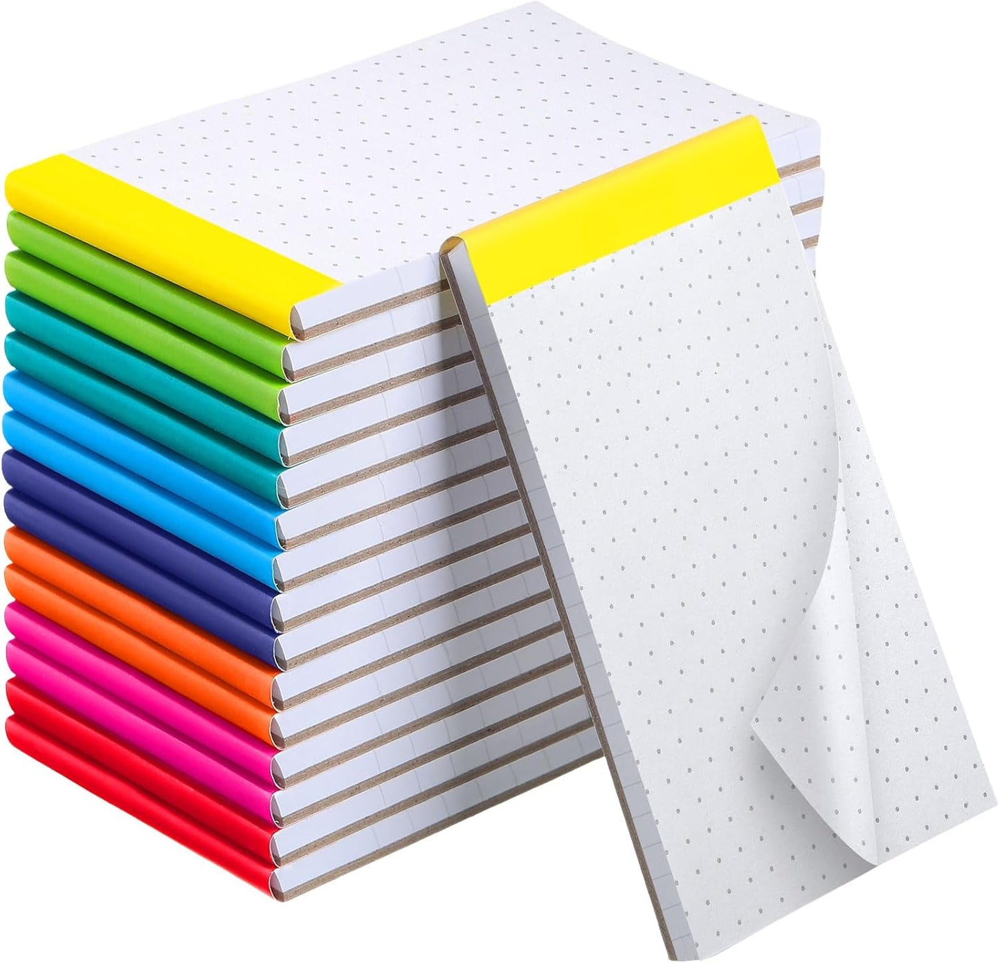 Tenceur 16 Pcs Graph Notepads 3 x 5 Inch Small Graph Grid Math Notebooks Pocket Lined Graph Memo Pads Scratch Pads Mini Writing Pads with 100 Pages Pads for School Classroom Supplies Homework
