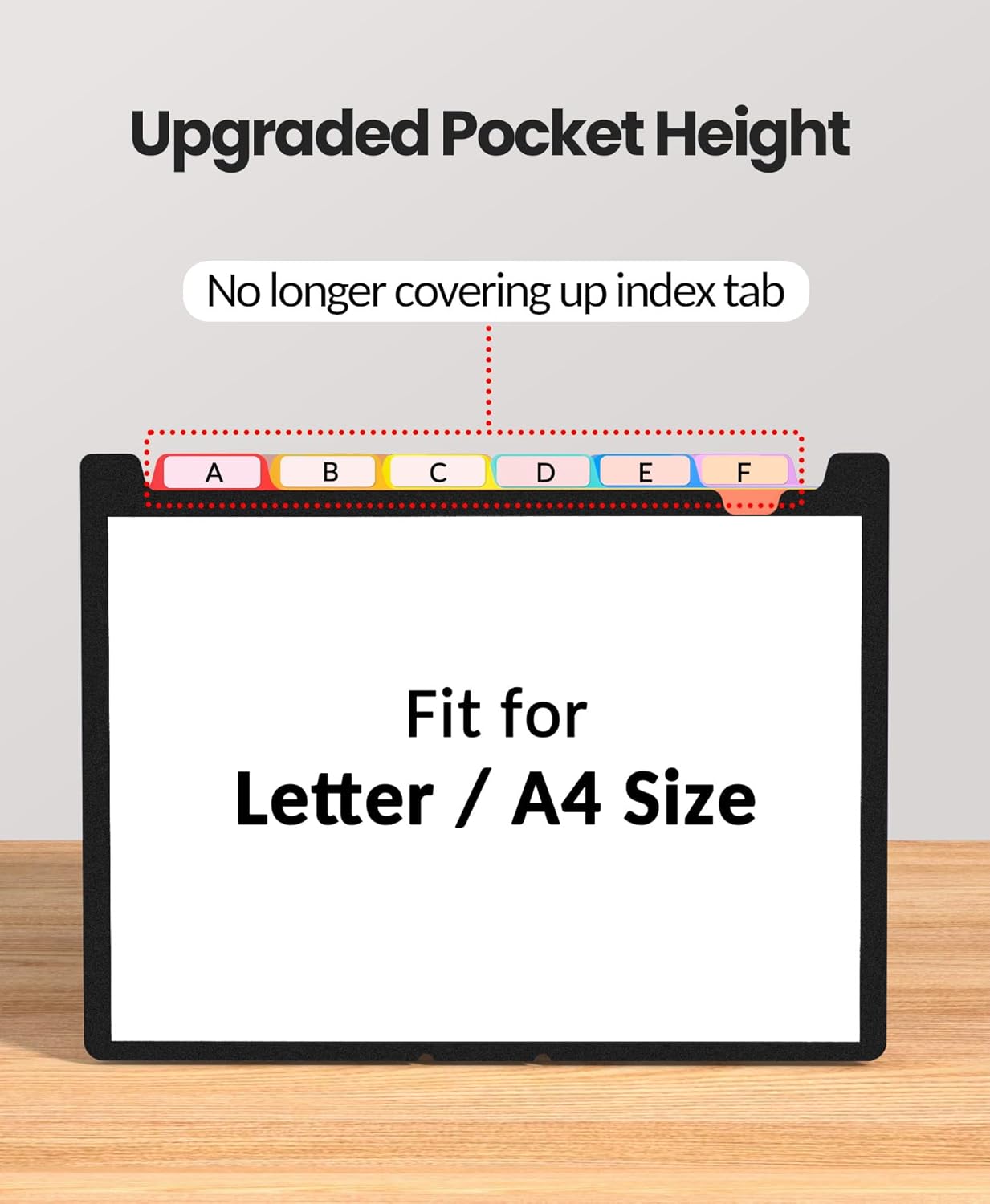 Sooez Upgraded Accordion File Organizer, Expanding File Folder with Deeper 12 Pockets - Never Cover Up Index Tabs, Monthly Bill Paper Receipt Document Organizer, Letter A4 Size for Home Office School