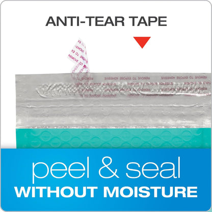 Quality Park Bubble Mailers, 6 x 9 Inch, White Poly Mailers, Padded Envelopes, Shipping Envelopes, Water Resistant, Self Seal, 50 Per Box (QUA85856), Plastic