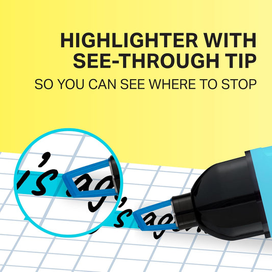 Sharpie Clear View Highlighters, Chisel Tip, 4 Count