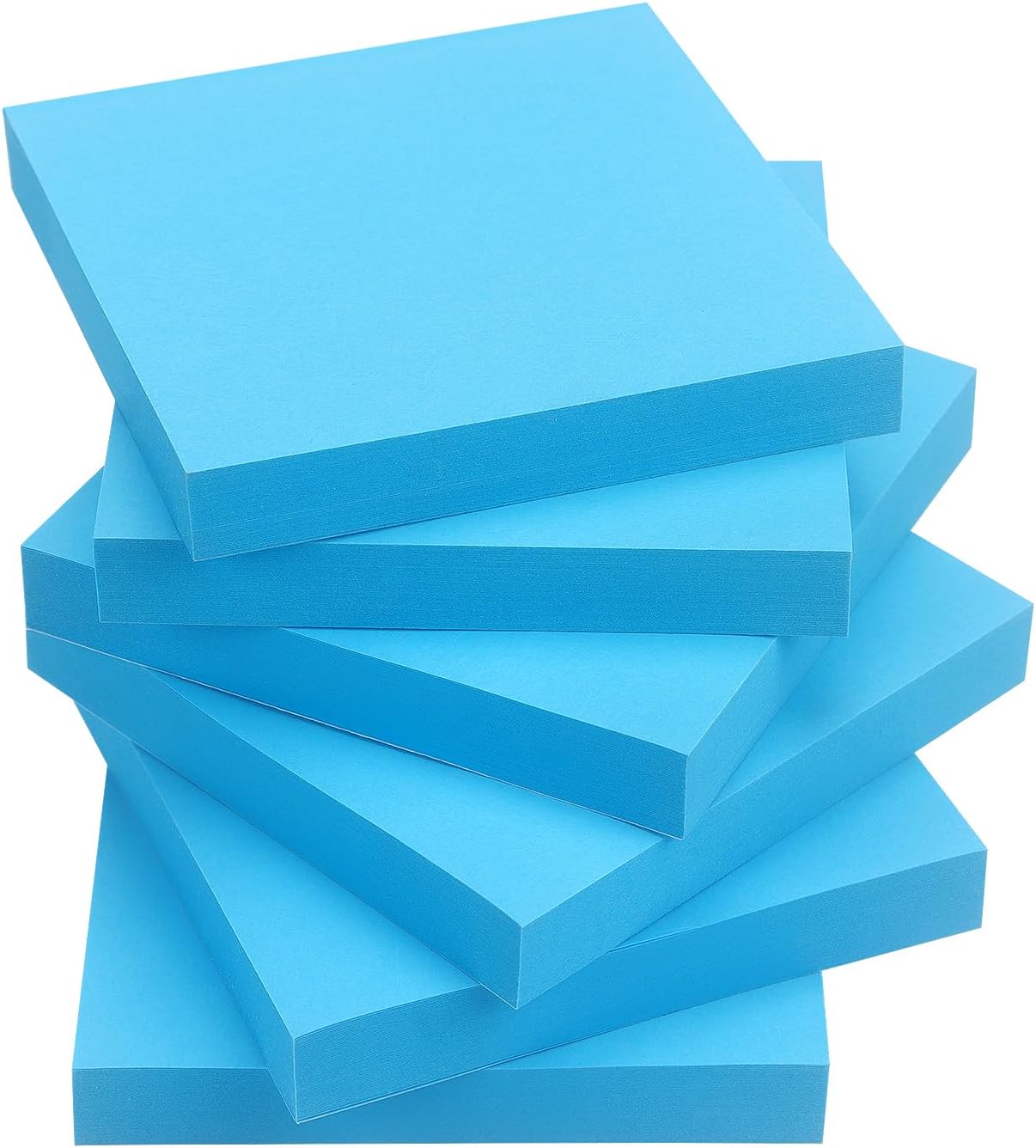 Sticky Notes 3x3 Self-Stick Notes Pads with 6 Bright Colors, Easy to Post for Office, Shool, Home, 6 Pads/Pack, 100 Sheets/Pad (Purple)