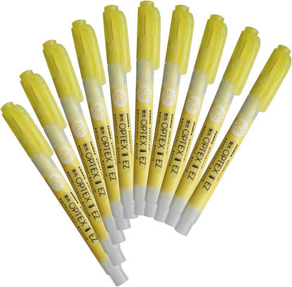 Zebra B-WKS11-E Optex 1 Highlighter, EZ, Brown, 10 Pieces