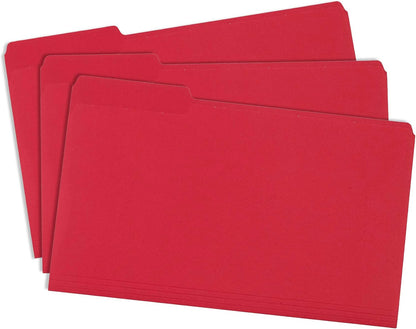 Blue Summit Supplies Blue Legal File Folders, Legal Size, 1/3 Cut Tab, Great for Organizing and Easy File Storage, File Folders 100 Count