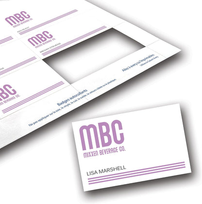 Avery Customizable Name Badge Inserts for Name Tag Holders, 3" x 4", White, Laser/Inkjet Printable, 300 Total (5392)