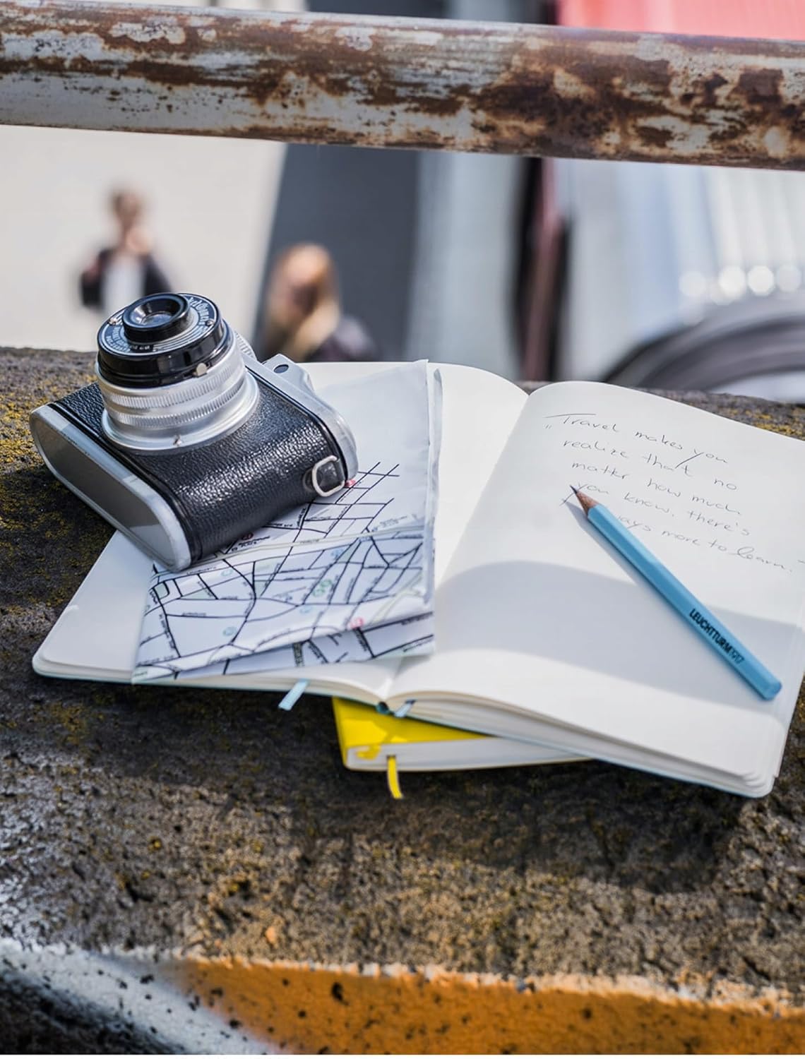 LEUCHTTURM1917 - Notebook Softcover Paperback B6+ - 123 Numbered Pages for Writing and Journaling (Ruled, Rising Sun)