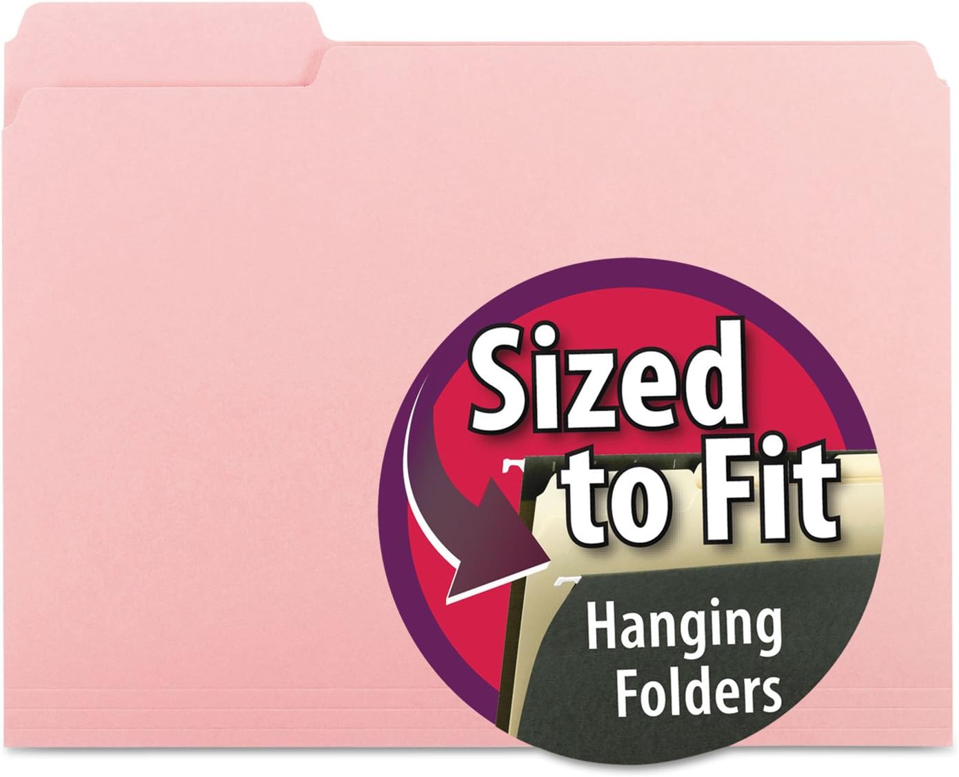 Smead Interior File Folder, 1/3-Cut Tab, Letter Size, Aqua, 100 per Box, Expandable File Folders for Filing Cabinet