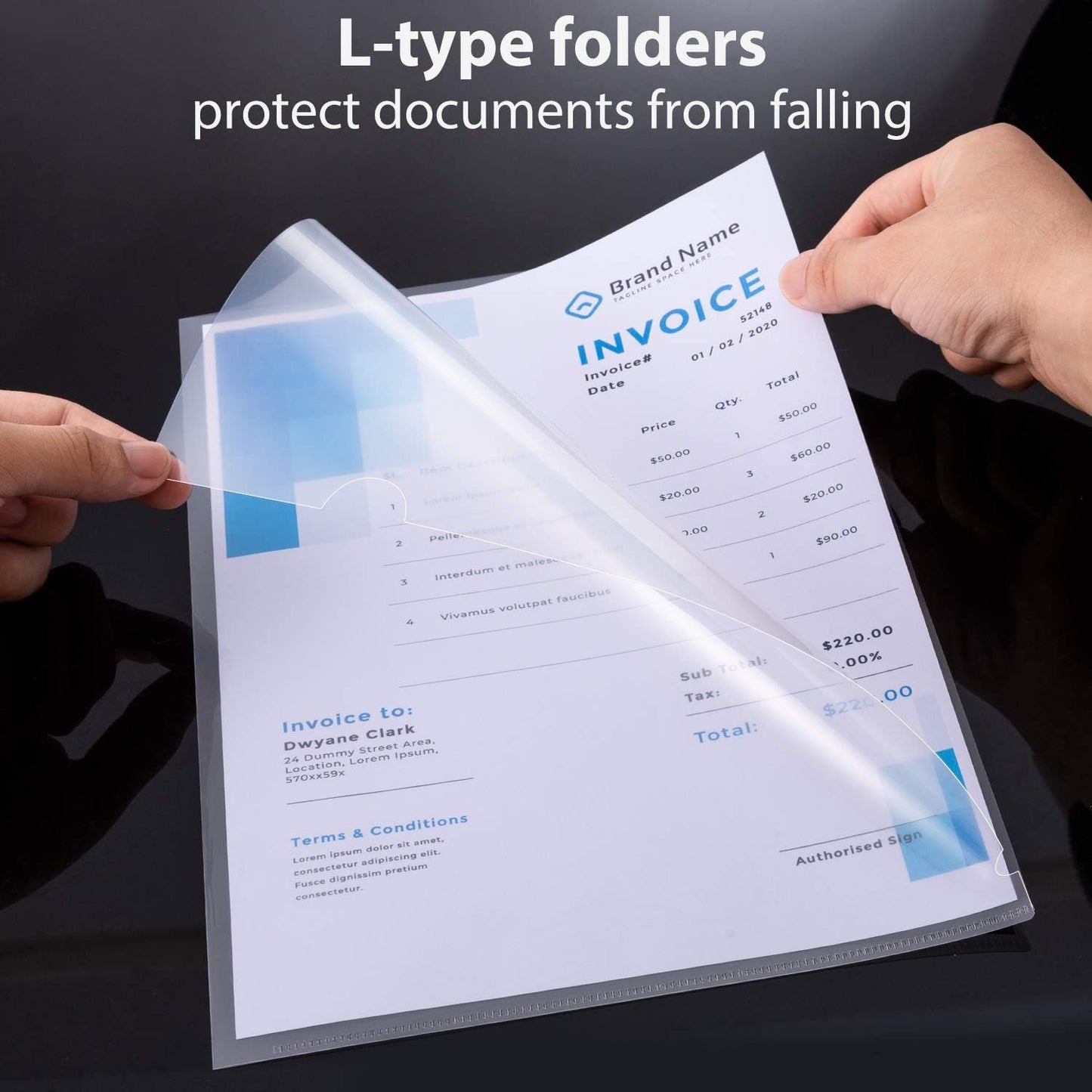 WOT I 12 Pack Clear Document Folders, Plastic Transparent Folders Copy Safe Project Pockets, for Letter Size Sheets, 6 Vibrant Color