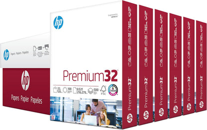 HP Printer Paper | 8.5 x 11 Paper | Premium 24 lb | 1 Ream - 500 Sheets | 100 Bright | Made in USA - FSC Certified | 112400R