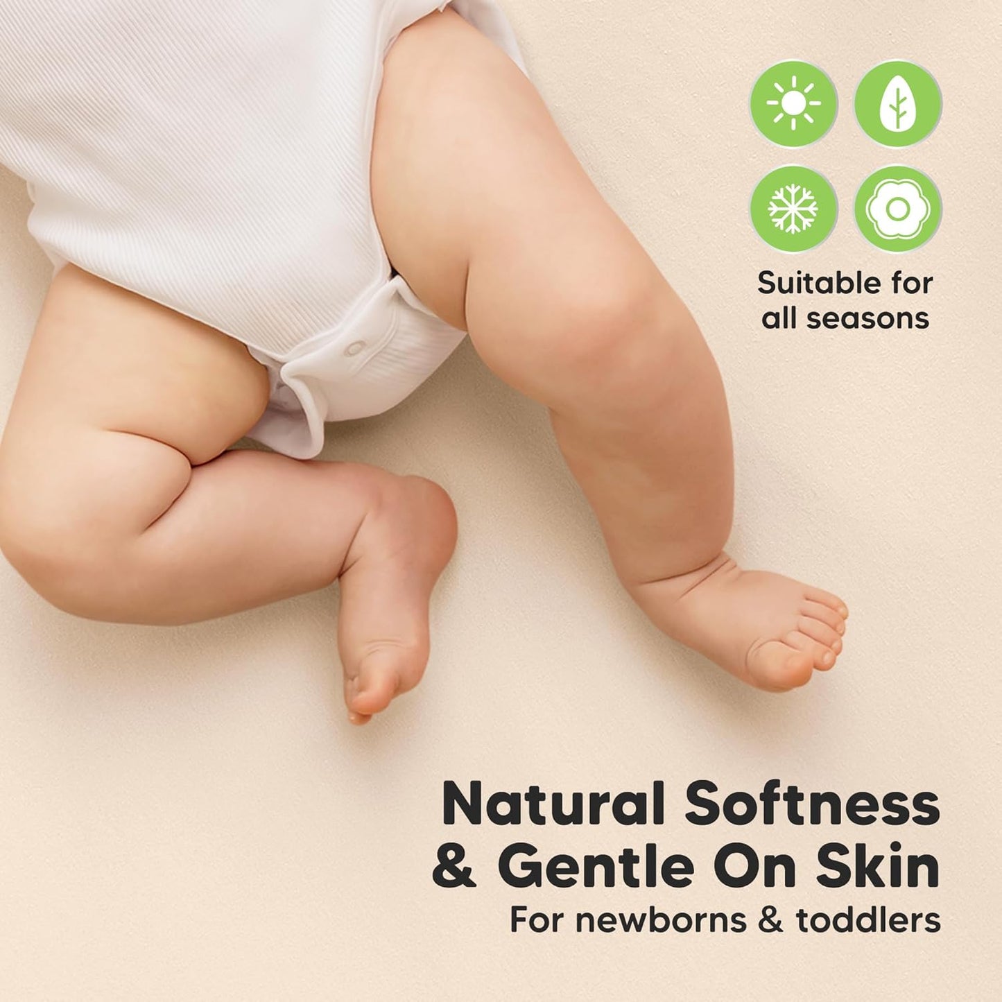2-Pack Waterproof Crib Sheets for Boys, Girls - 52x28 Fitted Organic Cotton Baby Crib Sheets, Toddler Mattress Protector Cover, Washable, Soft & Durable Baby Bedding Essentials(Pine Grove)