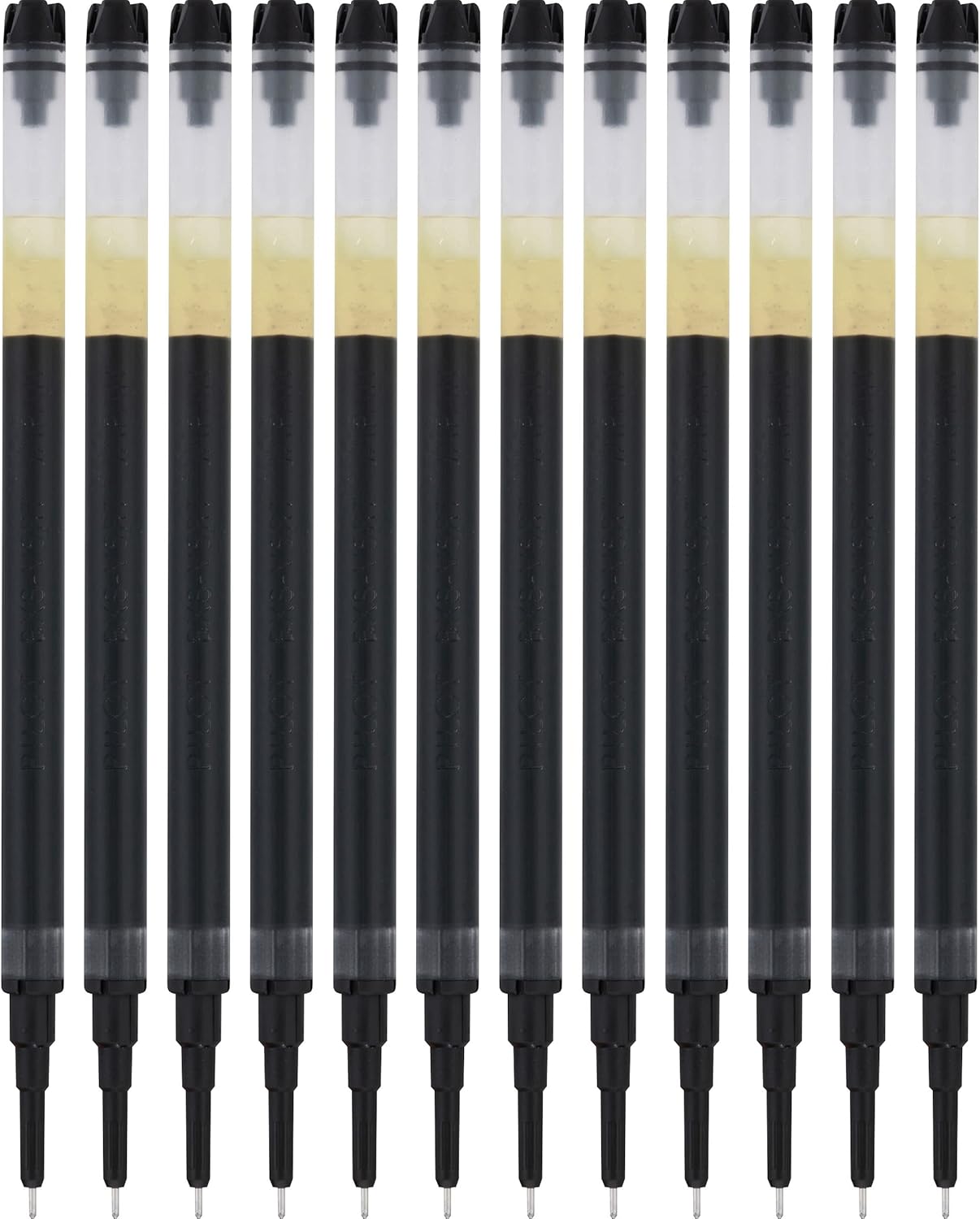 PILOT Pen Precise V7 RT Liquid Rollerball Ink Refill for Retractable Pens, Fine Point, 0.7mm, Black Ink, 12-Pack - Ideal for School, Journaling & Office Writing