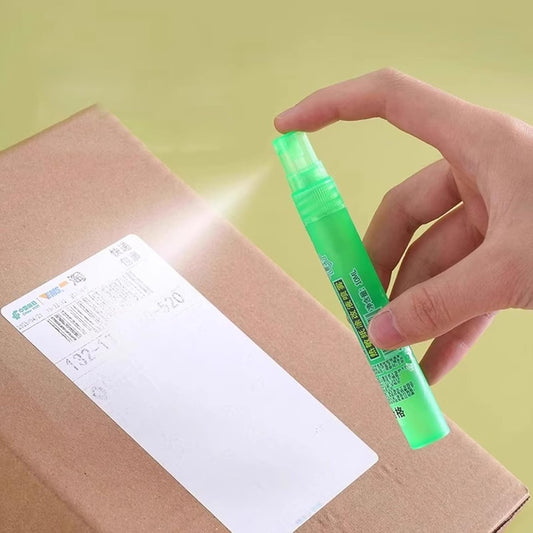 2Pcs White out Liquid Quick Spry Thermal Paper Eraser with Lid Portable Correction Fluid for School Office Information Protection