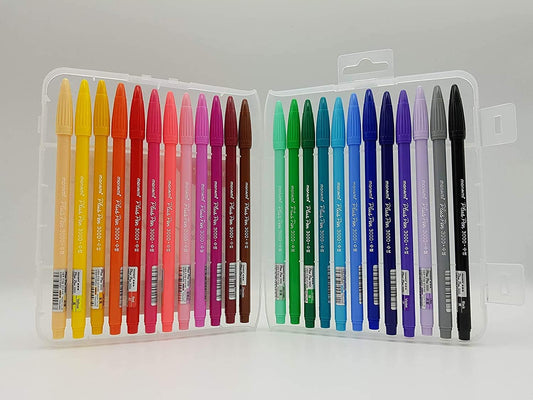 MONAMI Plus Pen 3000 Felt Tip Pens, Fine Point (0.4mm), Coloring/Drawing/Journaling, Assorted Colors, 36-Pack