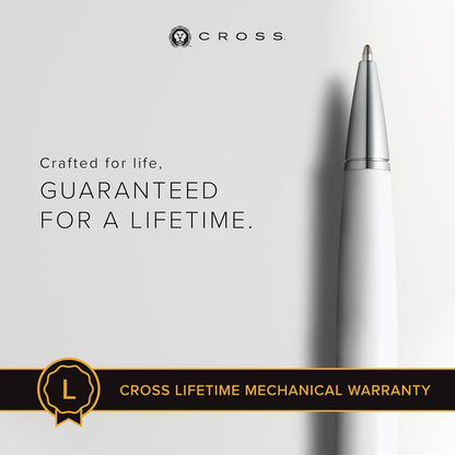 Cross Bailey Light Refillable Ballpoint Pen Presented in a Everyday Gift Box - Medium Point, Black Ink, Polished Green