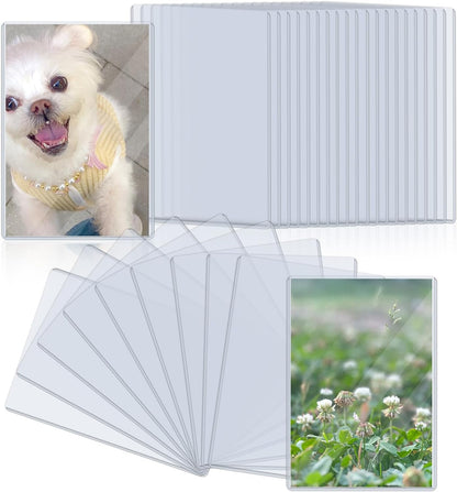 8.5" x 11" Hard Plastic Sheet Protectors, Rigid Clear Waterproof Protectors, Paper Sleeves Photo Plastic Sleeves (14 Pack)