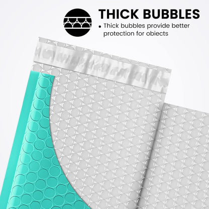 Fuxury Black Bubble Mailers 4x8" 200 Pack Waterproof Padded Envelopes Self Seal Bubble Envelopes Usable Size 4x7" Padded Mailers for Small Business Shipping Envelope Mailers