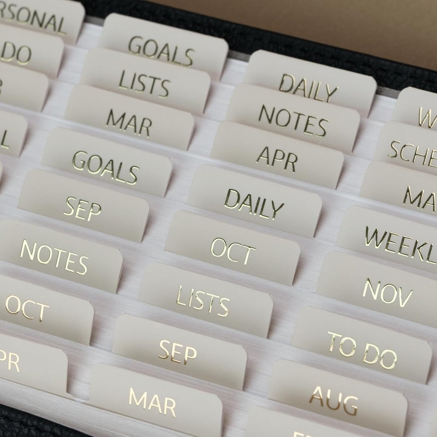 UPAFEXXI-Laminated Planner Monthly Tabs(72 Stickers in Total,24 month,24 Subject,24 Blank) Calendar Monthly Label Stickers for Planners, Subject Label Adhesive Tabs for Folders, Pages(Floral)